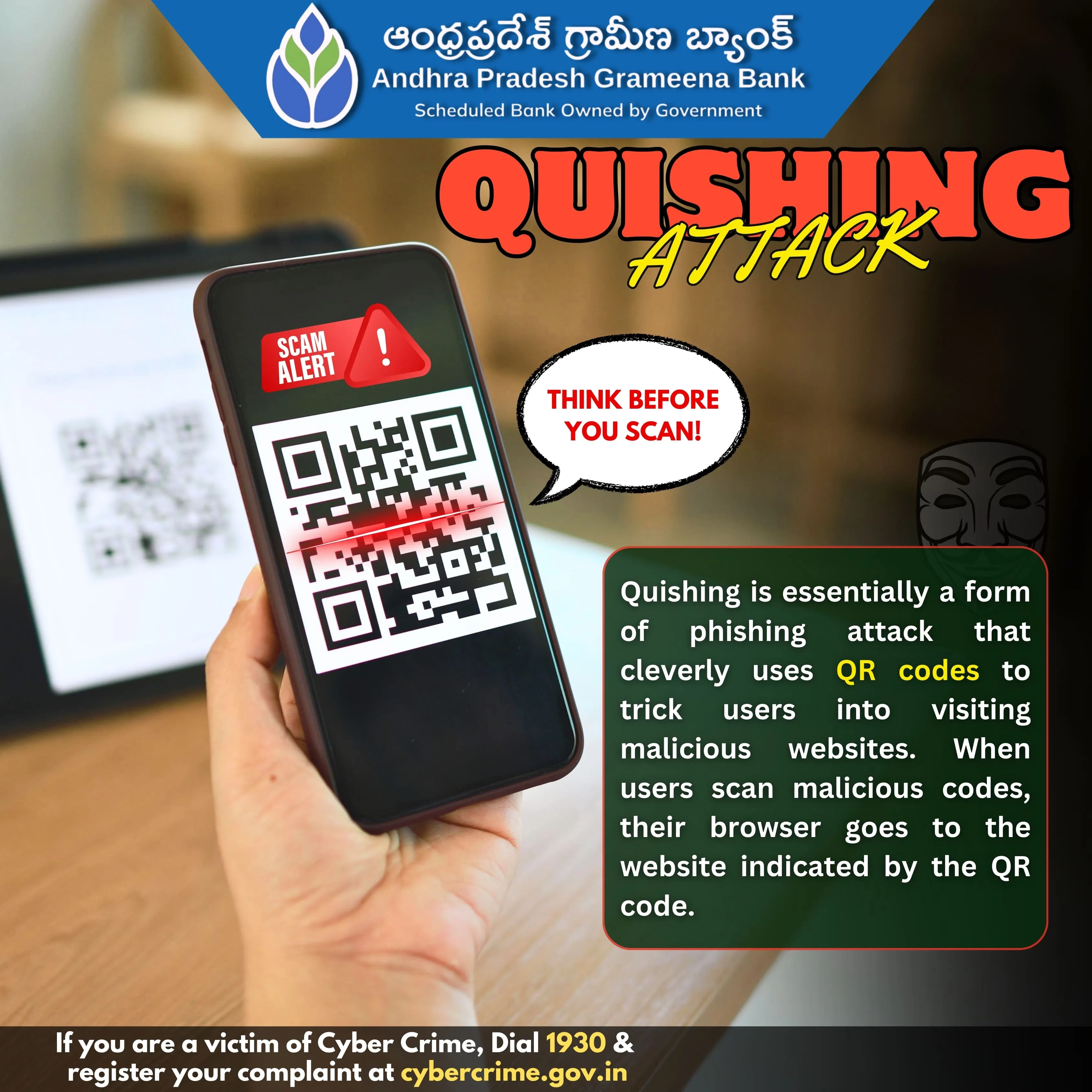 Quishing Attack Poster English