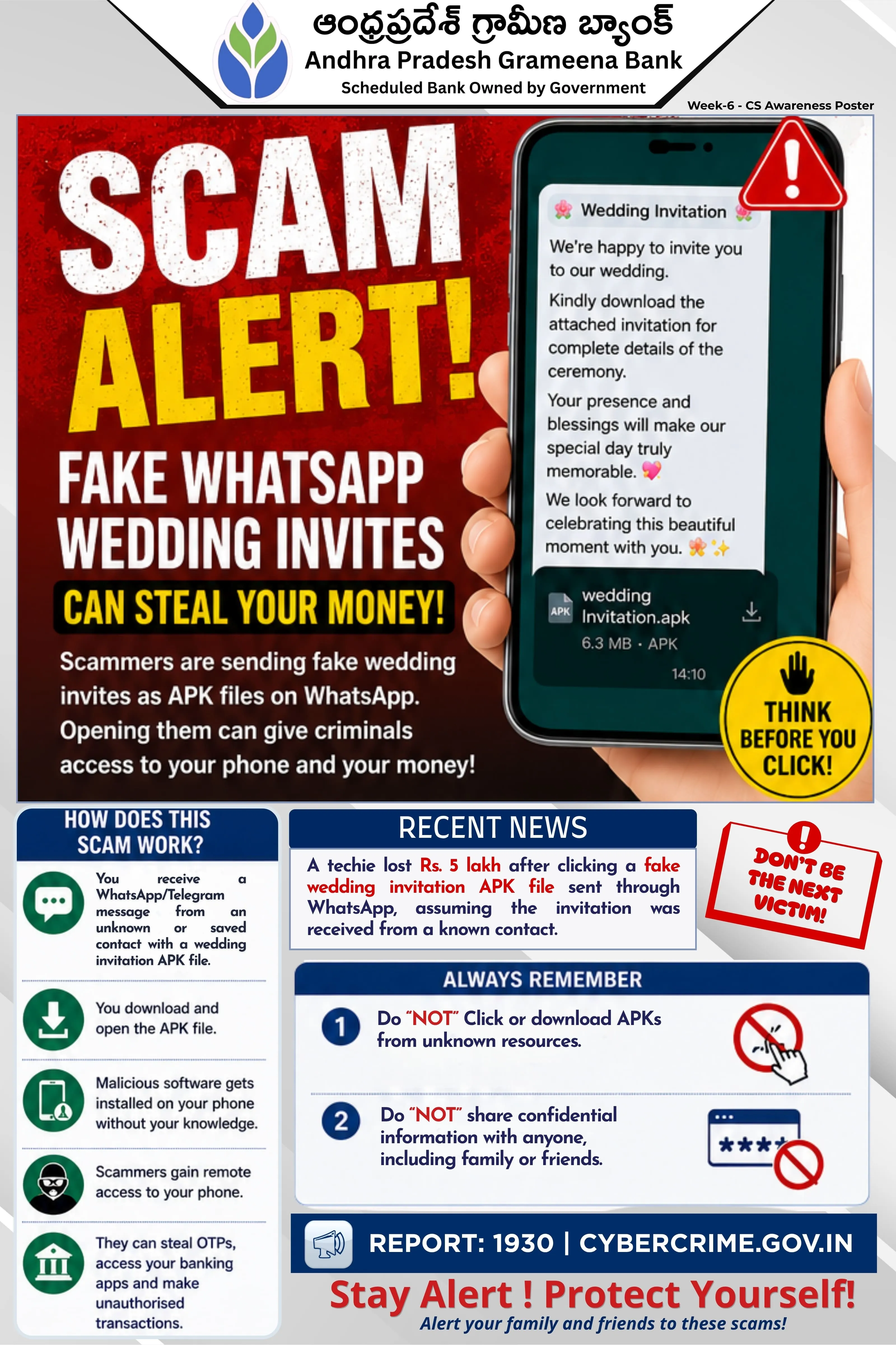 Week 6 - Fake Wedding Invite APK Scam