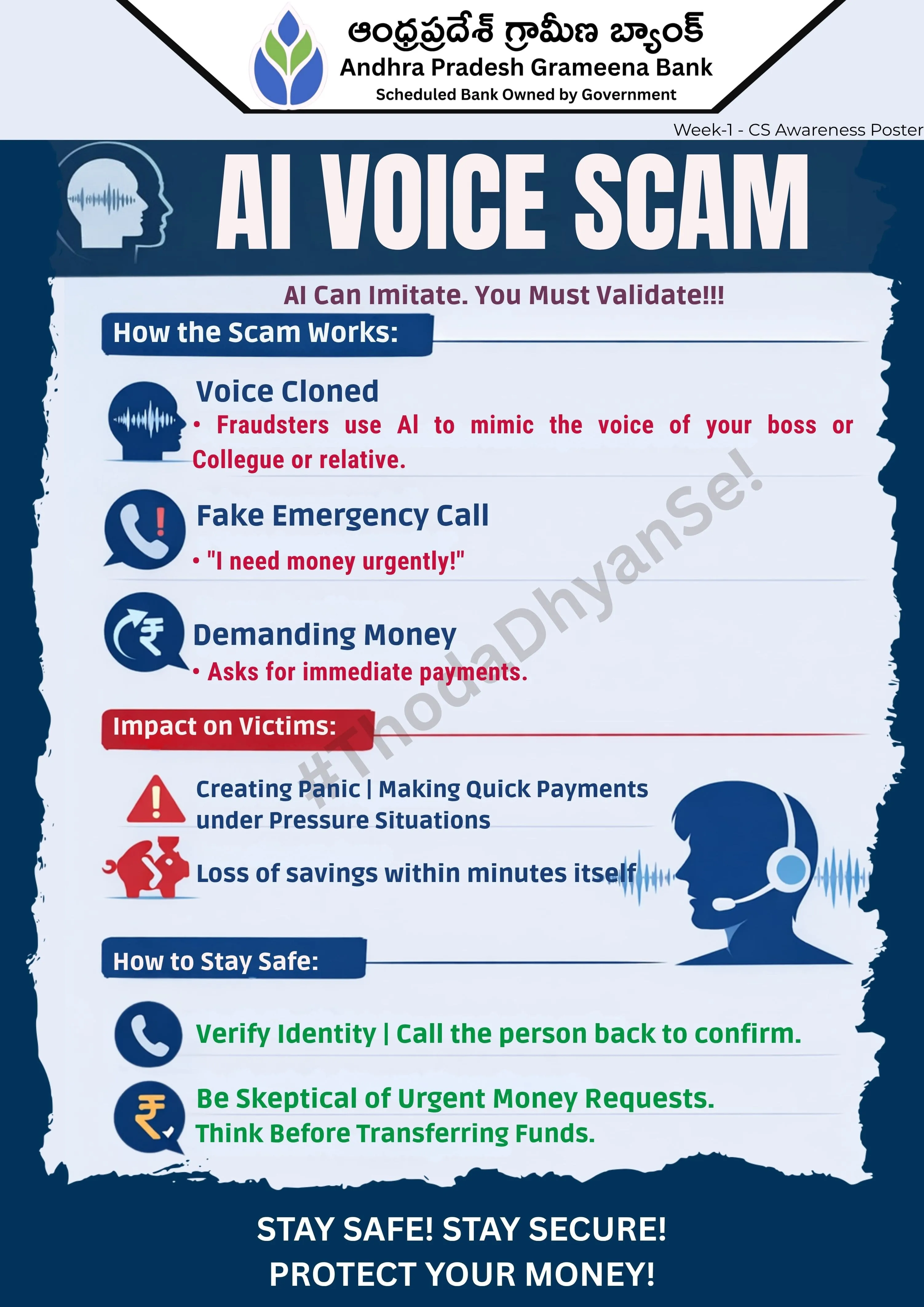 Week 1 AI Voice Scam English Poster